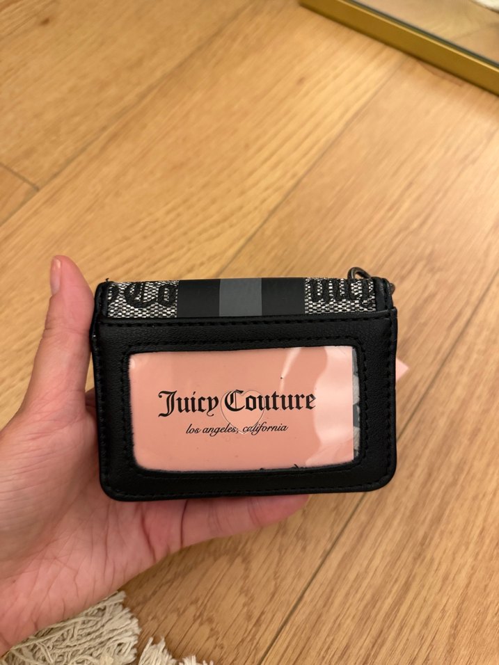 Juicy Couture Siyah Baskılı Suni Deri Cüzdan - Görsel 4