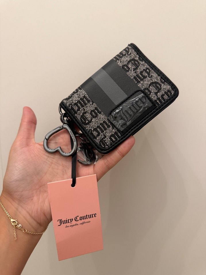 Juicy Couture Siyah Baskılı Suni Deri Cüzdan - Görsel 2