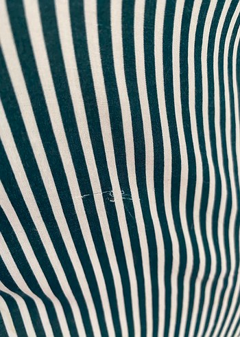 Pull&Bear Çizgili Uzun Kollu Kadın Gömlek - Görsel 4