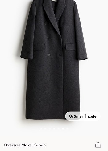 H&M oversize maxi kaban - Görsel 2