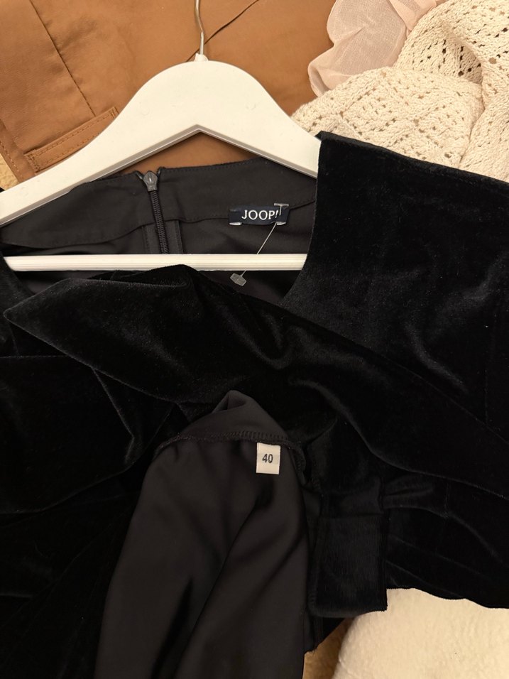 Joop!  Uzun Kollu Kadife Midi Elbise - Görsel 4