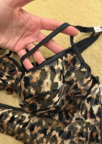 Victoris Secret Leopar Kahverengi Glamour Sütyen - Görsel 5