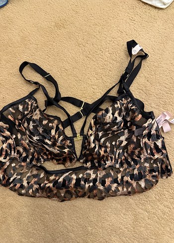 Victoris Secret Leopar Kahverengi Glamour Sütyen - Görsel 4