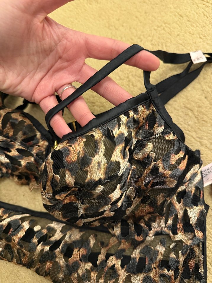 Victoris Secret Leopar Kahverengi Glamour Sütyen - Görsel 5