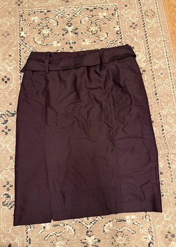 s Beden Stefanel Kemerli Midi Kalem Etek