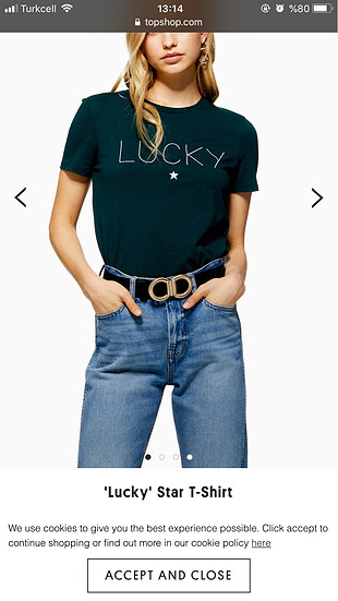 Topshop lucky tshirt 