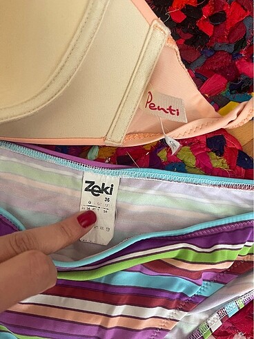 s Beden çeşitli Renk Zeki triko bikini altı+penti üst hediye