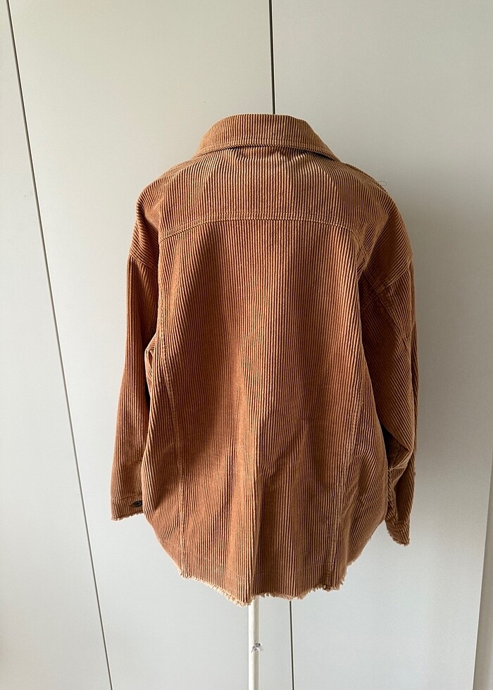 Zara fitilli kadife ceket - Görsel 3