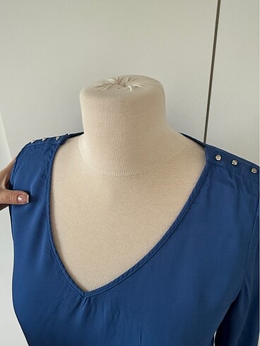 s Beden mavi Renk Massimo Dutti bluz