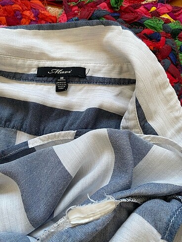m Beden Mavi jeans bluz