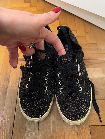 Superga tüllü sneakers