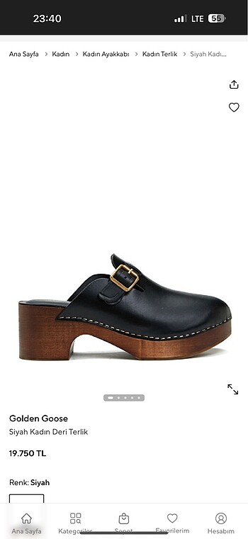 Golden Goose sabo terlik