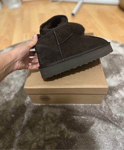 Ugg Hakiki Süet Ugg Mini Platform Bot