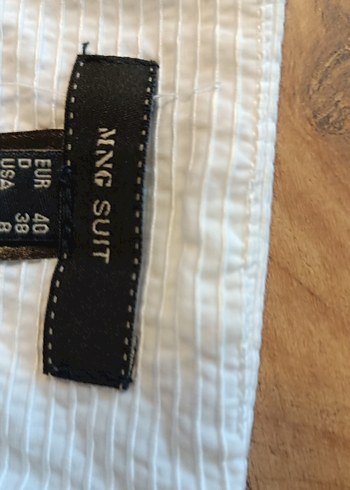 Mango Beyaz polyester Midi Pilili Etek