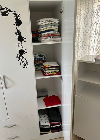 Beyaz Çocuk Gardırop - Görsel 2