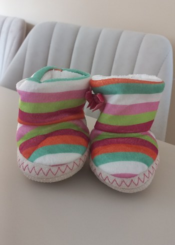 Renkli Bağcıklı Kız Çocuk Ev Terliği - Görsel 8