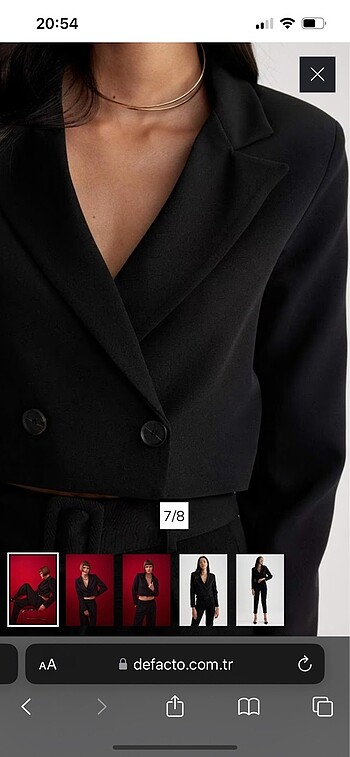 m Beden Defacto crop blazer ceket