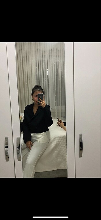 Defacto crop blazer ceket