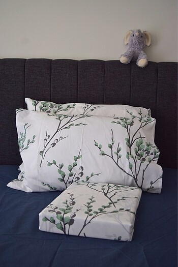 Çift Kişilik Nevresim Takımı Çarşaflı Çiçek Desenli 200x220