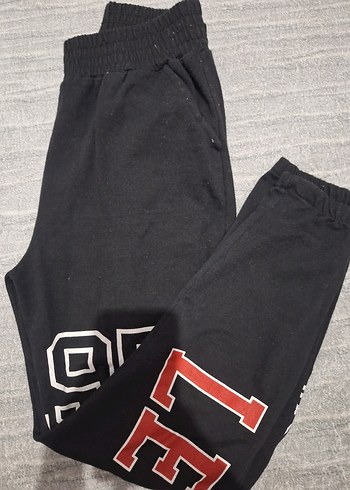 Siyah Baskılı Kadın Eşofman Altı - Görsel 2