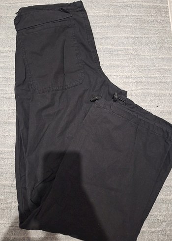 Kadın Siyah Paraşüt Eşofman/Pantolon - Görsel 2