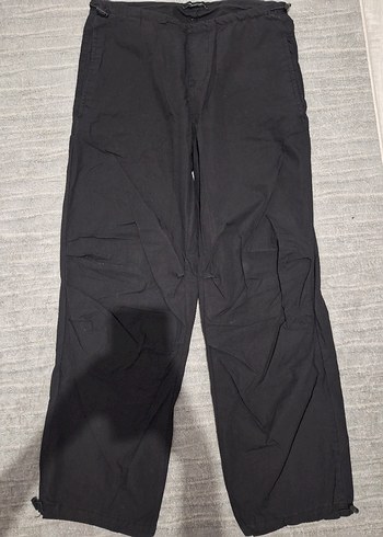 Kadın Siyah Paraşüt Eşofman/Pantolon - Görsel 3