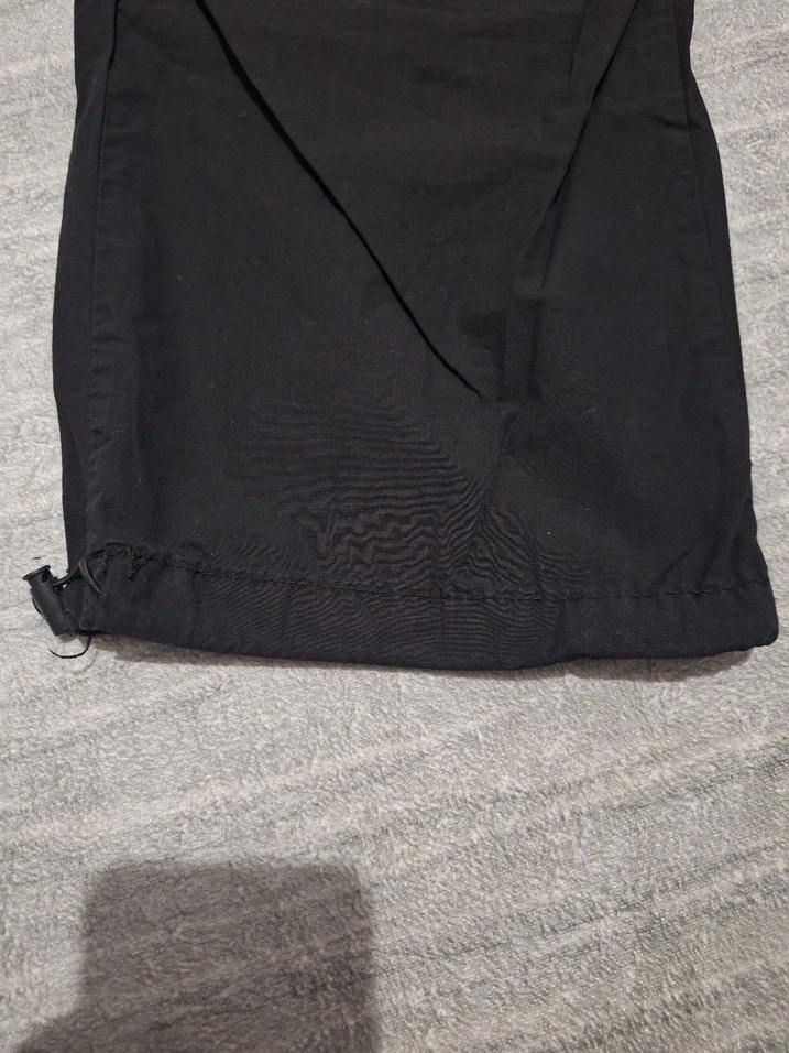 Kadın Siyah Paraşüt Eşofman/Pantolon - Görsel 4