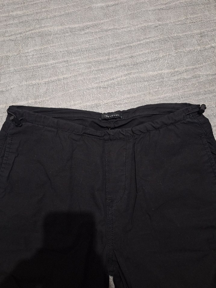 Kadın Siyah Paraşüt Eşofman/Pantolon - Görsel 5