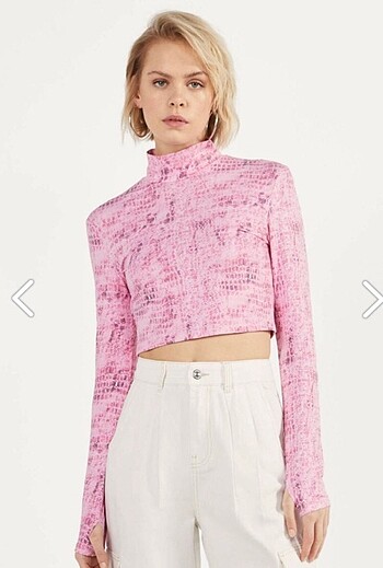 Bershka Pembe Bluz