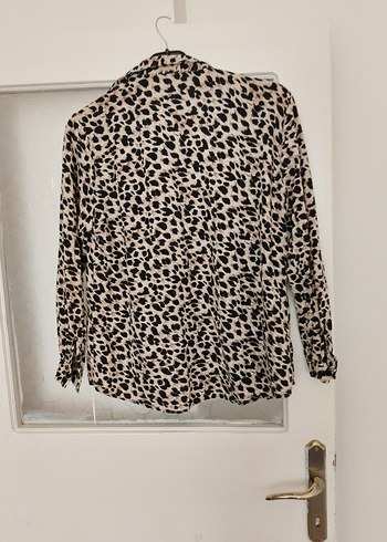 LC Waikiki Leopar Desenli Uzun Kollu Kadın Gömlek