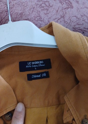 Camel Renkli keten Erkek Gömlek - Görsel 3