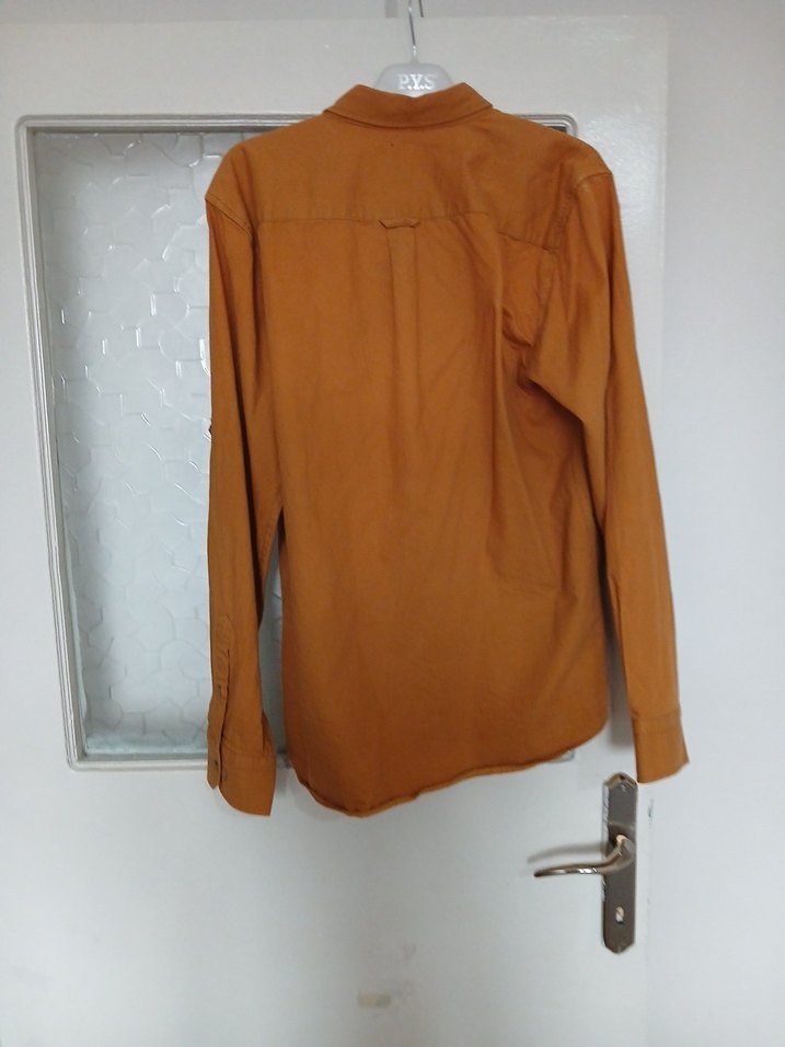 Camel Renkli keten Erkek Gömlek - Görsel 2