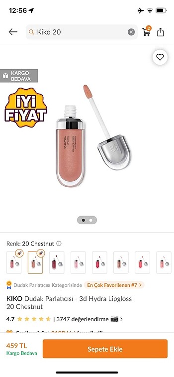 Kiko 20 lipgloss