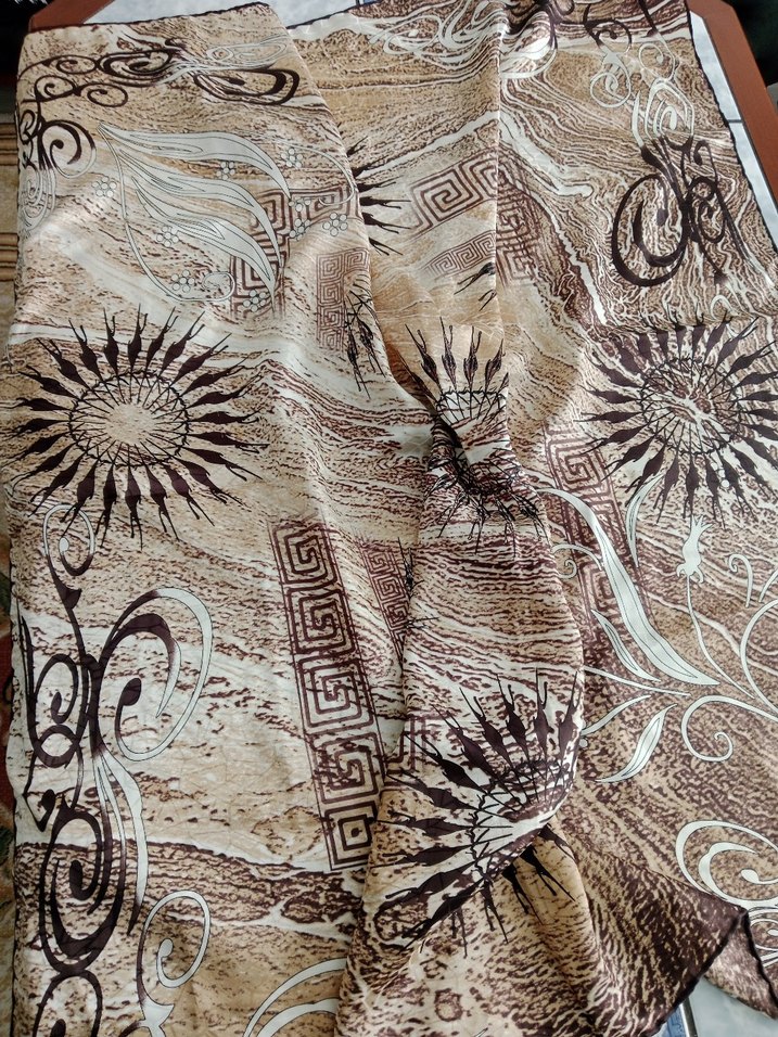 Kahverengi Bohem Kadın eşarp - Görsel 2