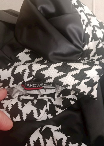 Siyah Deri  Mini Şort ve bady - Görsel 3