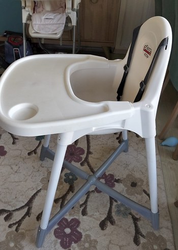  Beden Pisan Beyaz Gri Bebek Mama Sandalyesi
