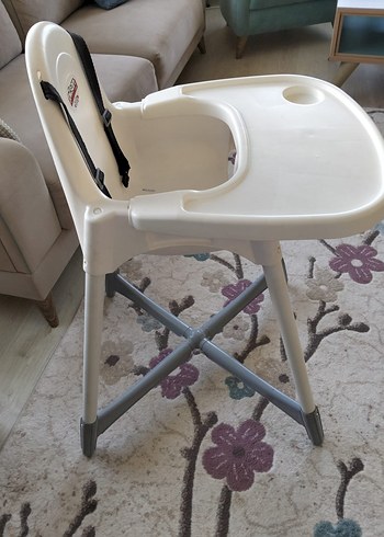  Beden beyaz Renk Pisan Beyaz Gri Bebek Mama Sandalyesi