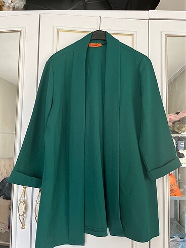 l Beden yeşil Renk Blazer Ceket