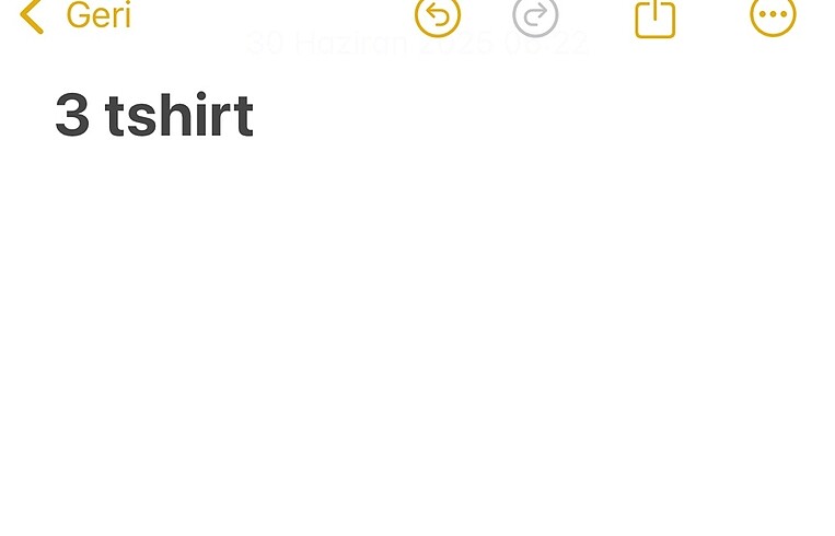 3 tshirt sipariş
