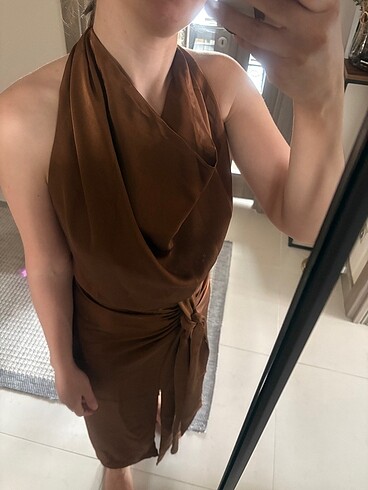 Zara Zara saten elbise