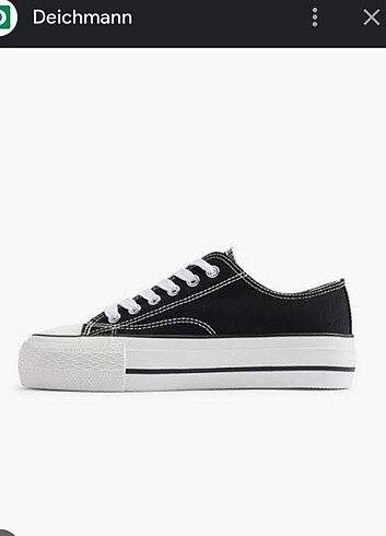 Siyah platform converse 