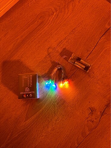 10 lü renkli led zincir ışık
