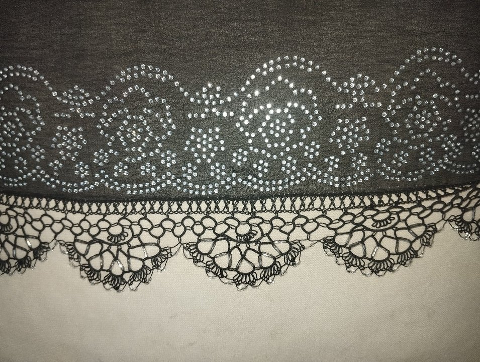 Bayan tek taraflı iğne oyalı yazma - Görsel 2