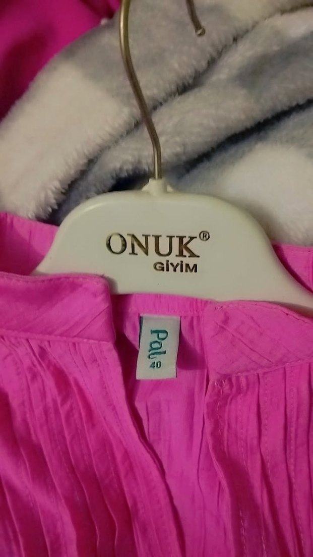 Pembe Uzun Kollu Bohem Kadın Keten Gömlek - Görsel 2