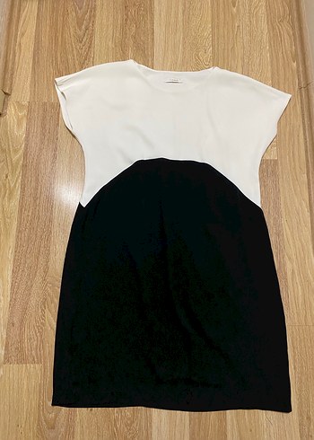 Lema Beyaz-Siyah Elbise - Görsel 3