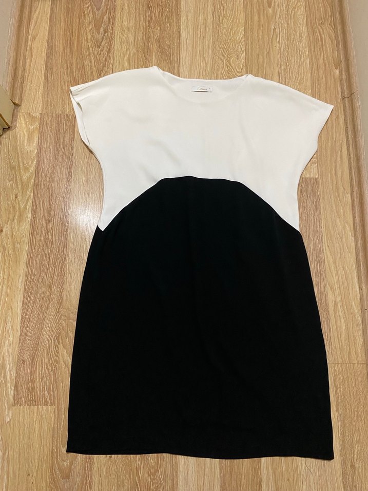 Lema Beyaz-Siyah Elbise - Görsel 3