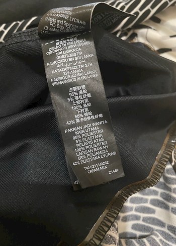 42 Beden gri Renk M&S elbise