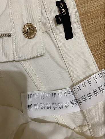 xl Beden beyaz Renk Maje jean