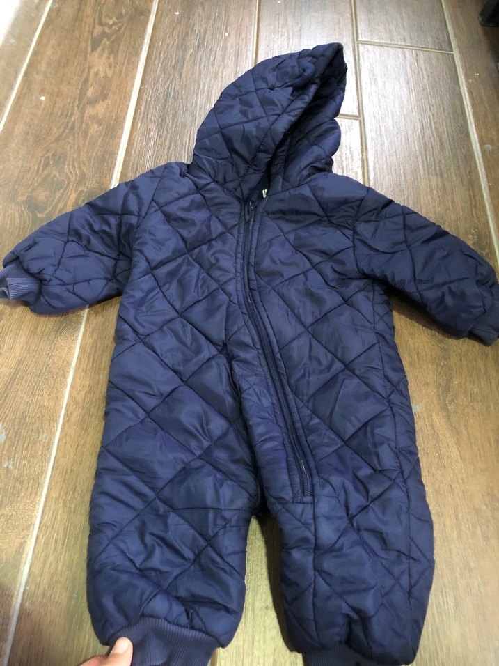 Erkek Bebek Lacivert Fermuarlı Kayak Tulumu - Görsel 4