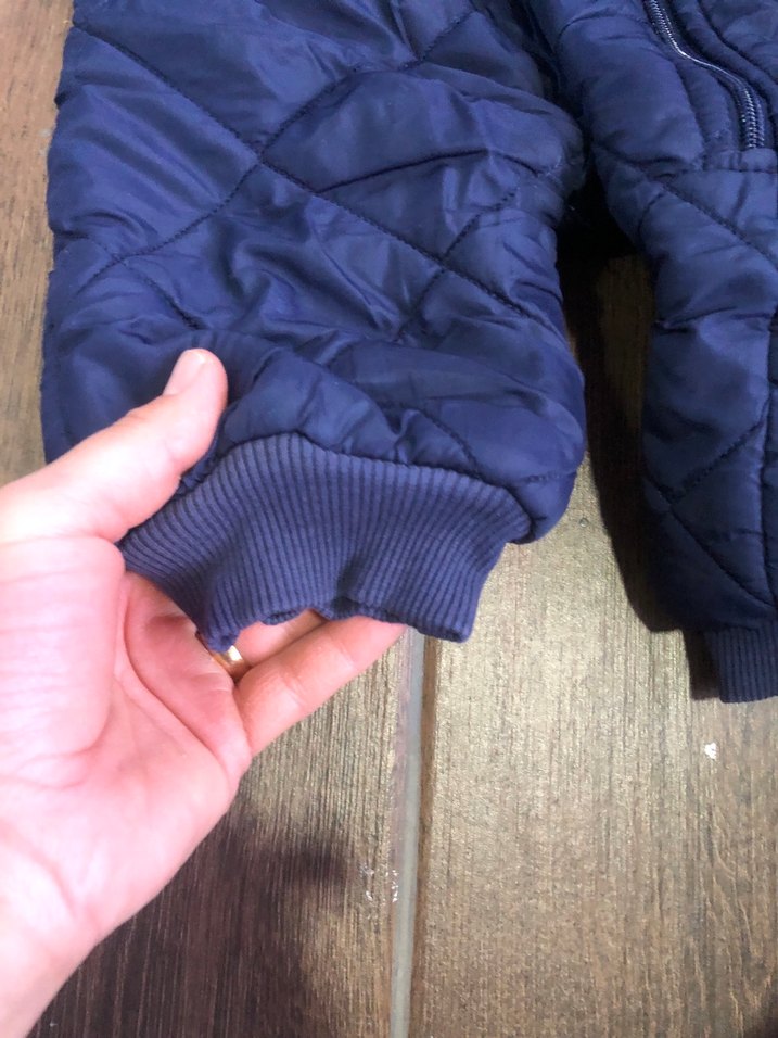 Erkek Bebek Lacivert Fermuarlı Kayak Tulumu - Görsel 3